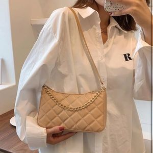 Quilted Baguette Bag